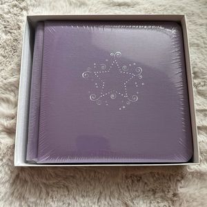 NWT. Creative Memories. 7”x7” scrapbook.  Purple star.